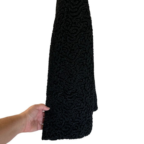 Vintage Astrakin Lepshire Black Curly Persian Lamb Wool Short Coat Mink … - Picture 7 of 16